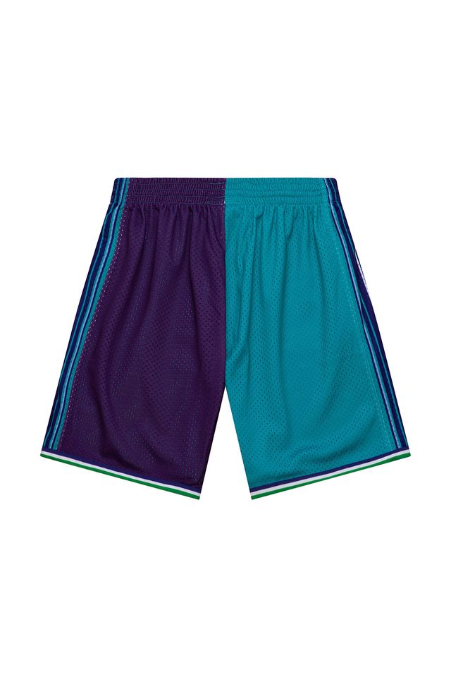 Shorts-Mitchell---Ness-Split-Swingman-Charlotte-Hornets-Azul-Teal