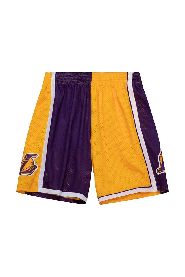 Shorts-Mitchell---Ness-Split-Swingman-Los-Angeles-Lakers-Roxo