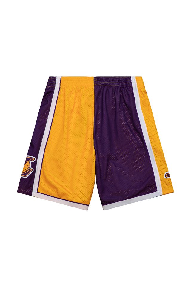 Shorts-Mitchell---Ness-Split-Swingman-Los-Angeles-Lakers-Roxo
