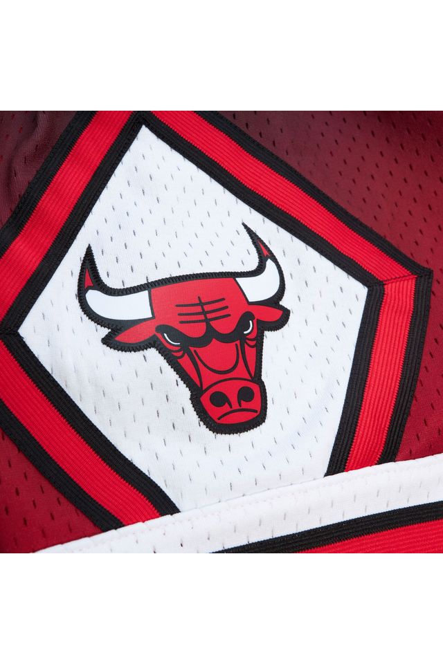 Shorts-Mitchell---Ness-Golden-Hour-Glaze-Swingman-Short-Chicago-Bulls-Vermelho
