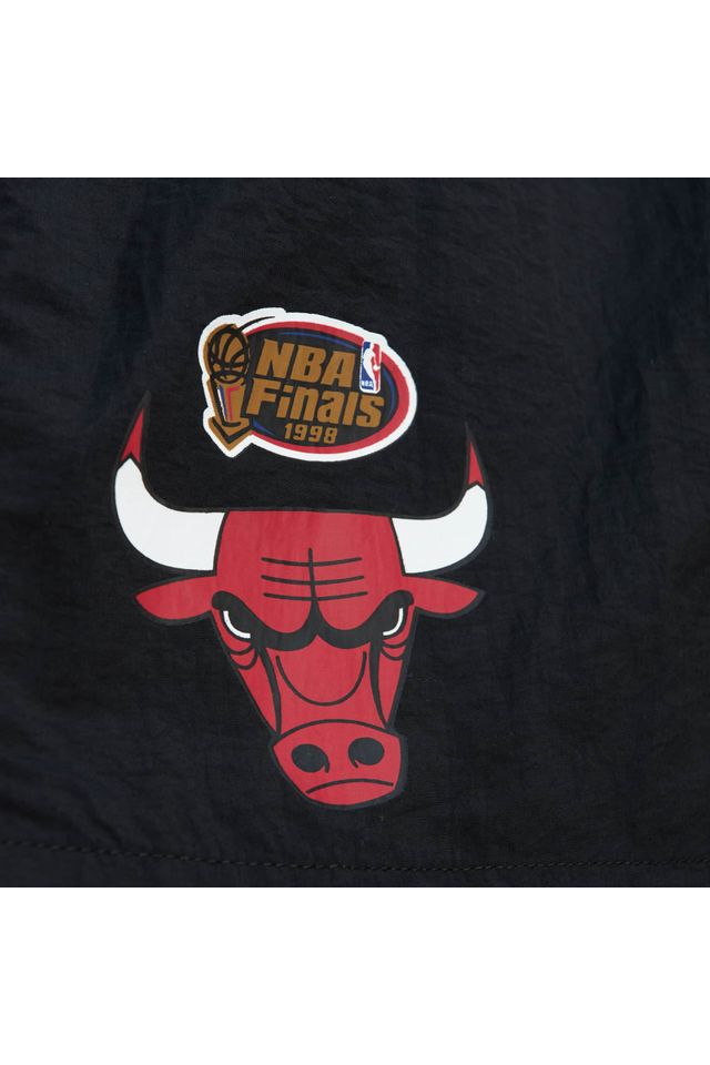 Shorts-Mitchell---Ness-Nylon-Utility-Chicago-Bulls-Preto-e-Vermelho