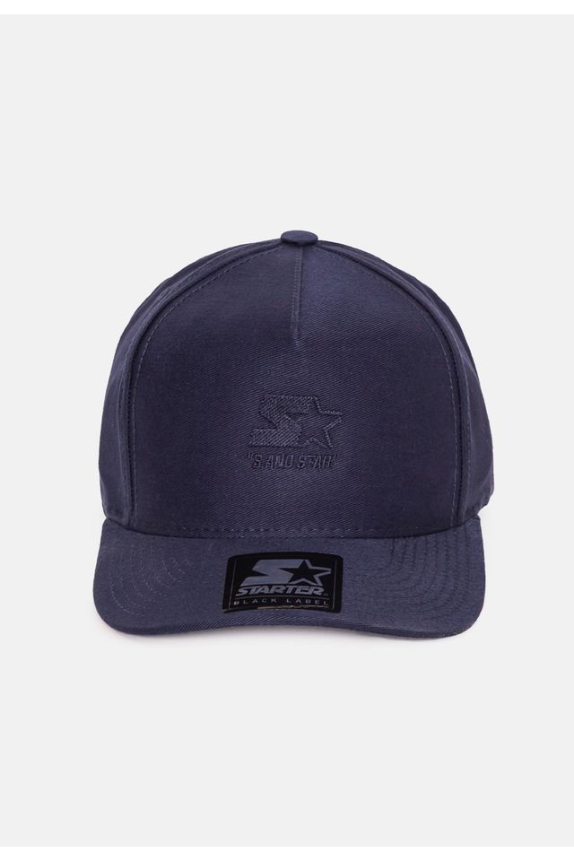 Bone-Starter-Snapback-Aba-Curva-Label-Azul-Marinho
