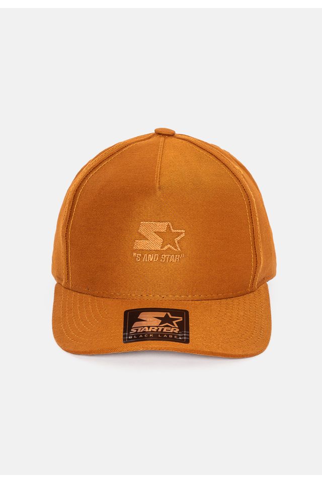 Bone-Starter-Snapback-Aba-Curva-Label-Caramelo Bone-Starter-Snapback-Aba-Curva-Label-Caramelo