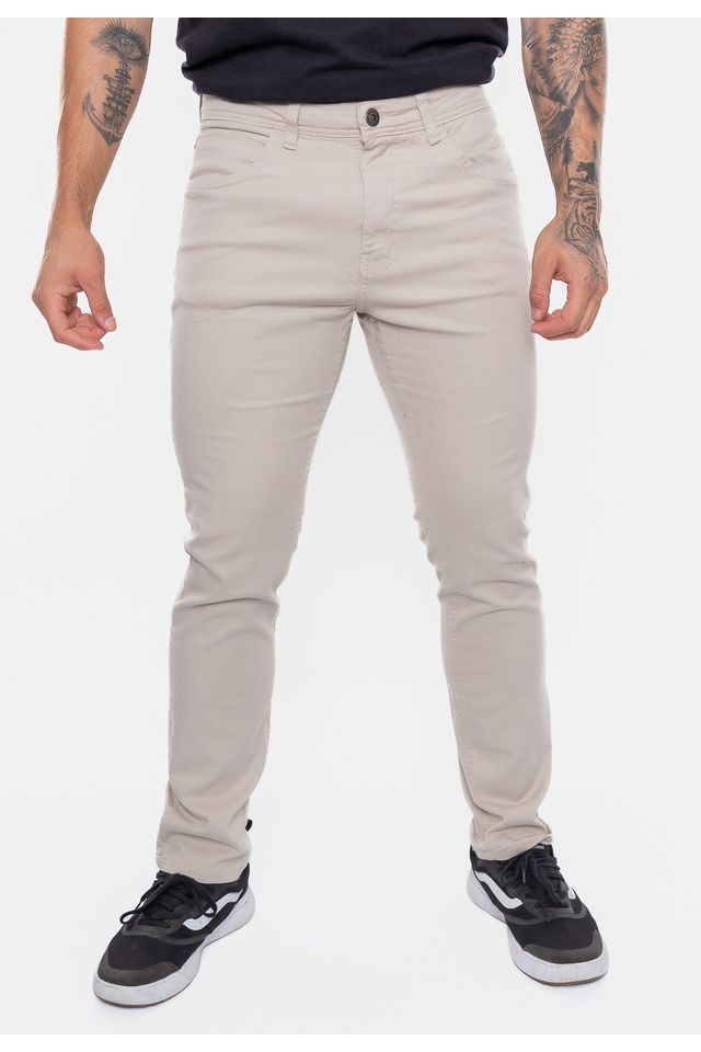 Calca-Jeans-Onbongo-Color-Slim-Areia