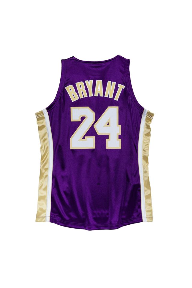 Regata-Mitchell---Ness-Hardwood-Classics-Authentic-Swingman-Jersey-Los-Angeles-Lakers-1996-2016-Kobe-Bryant-Roxa