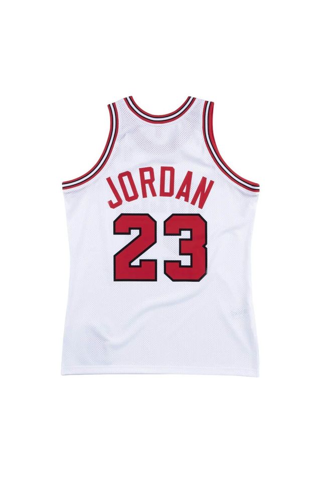 Regata-Mitchell---Ness-Authentic-Jersey-Chicago-Bulls-1991-1992-Michael-Jordan-Branca