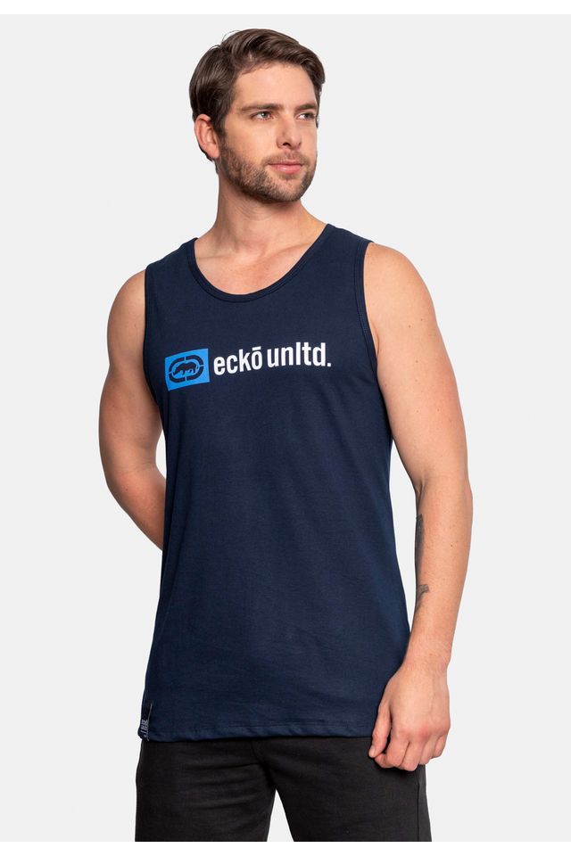 Regata-Ecko-Estampada-Azul-Marinho