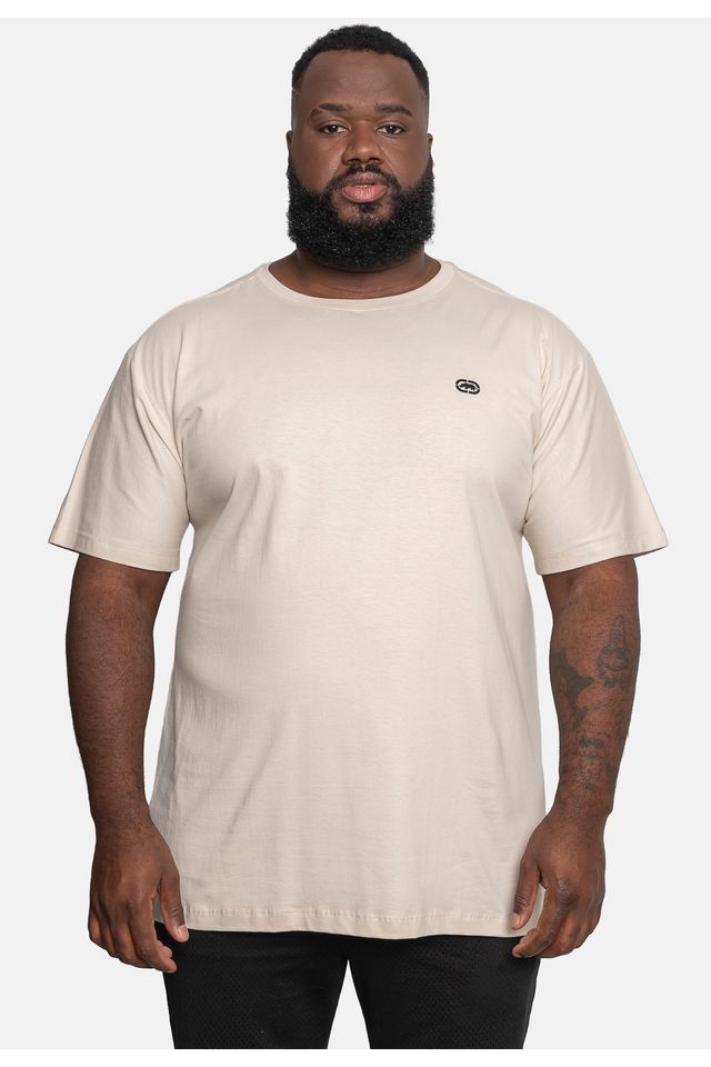 Camiseta Ecko Estampada Plus Size Areia - Plus P Camiseta Ecko Estampada Plus Size Areia - Plus P