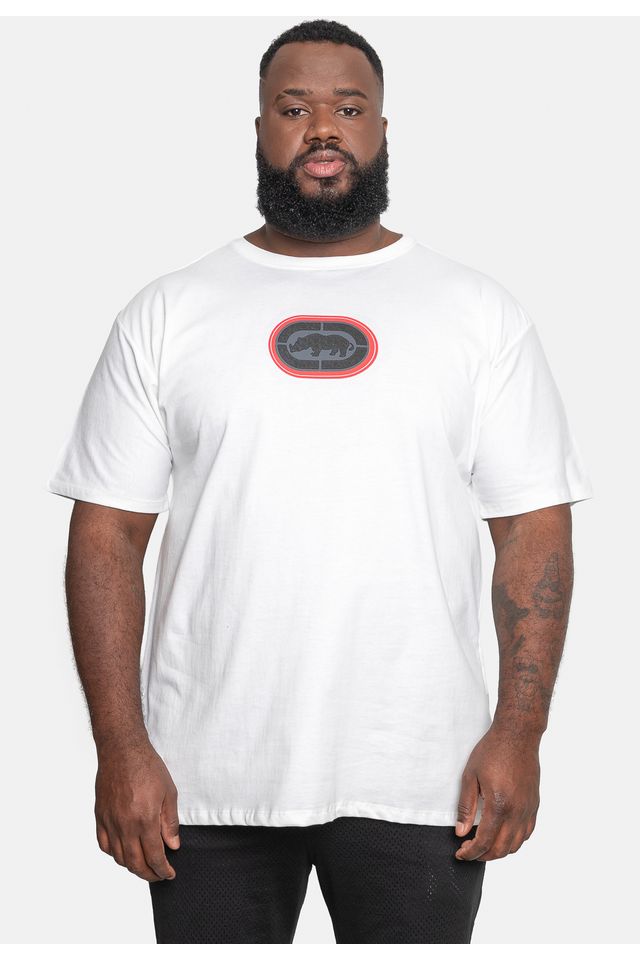 Camiseta Ecko Estampada Plus Size Branca - Plus P Camiseta Ecko Estampada Plus Size Branca - Plus P