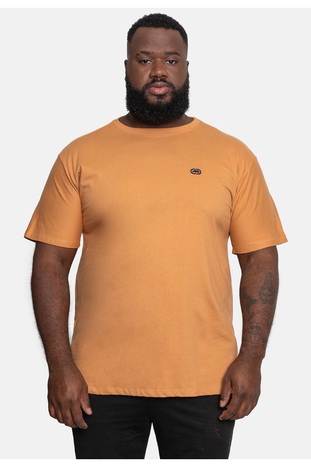 Camiseta Ecko Estampada Plus Size Bege - Plus P Camiseta Ecko Estampada Plus Size Bege - Plus P
