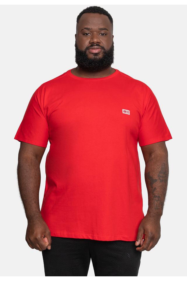 Camiseta Ecko Estampada Plus Size Vermelha - Plus P