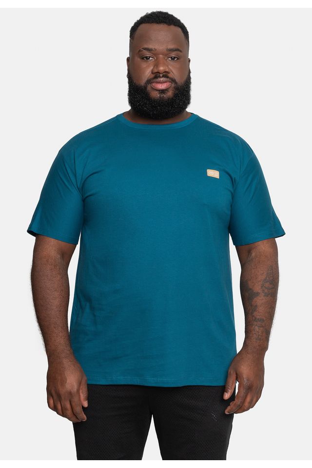 Camiseta Ecko Estampada Plus Size Azul - Plus P Camiseta Ecko Estampada Plus Size Azul - Plus P
