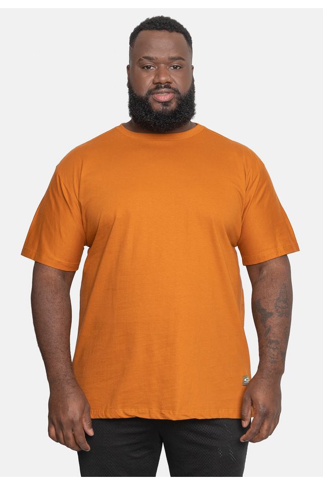 Camiseta HD Estampada Plus Size Caramelo - Plus P