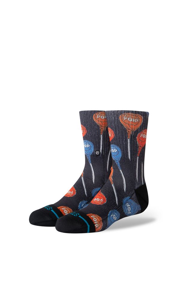 Meia Stance Tootsie Pop Kids Preta - ÚNICO