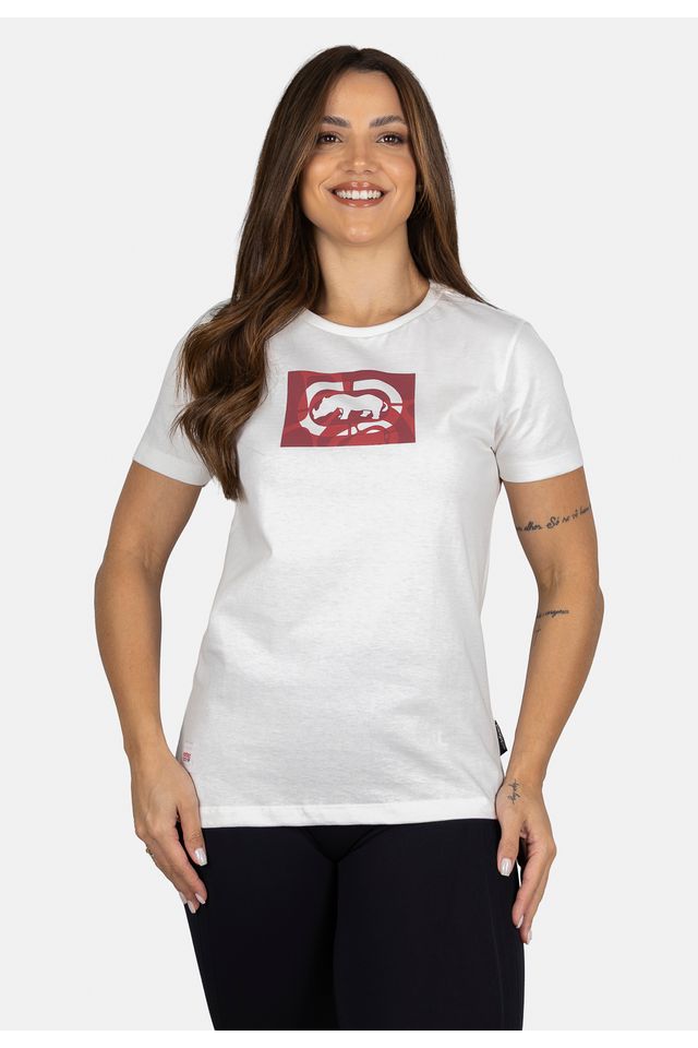 Camiseta Ecko Feminina Estampada Branca - P