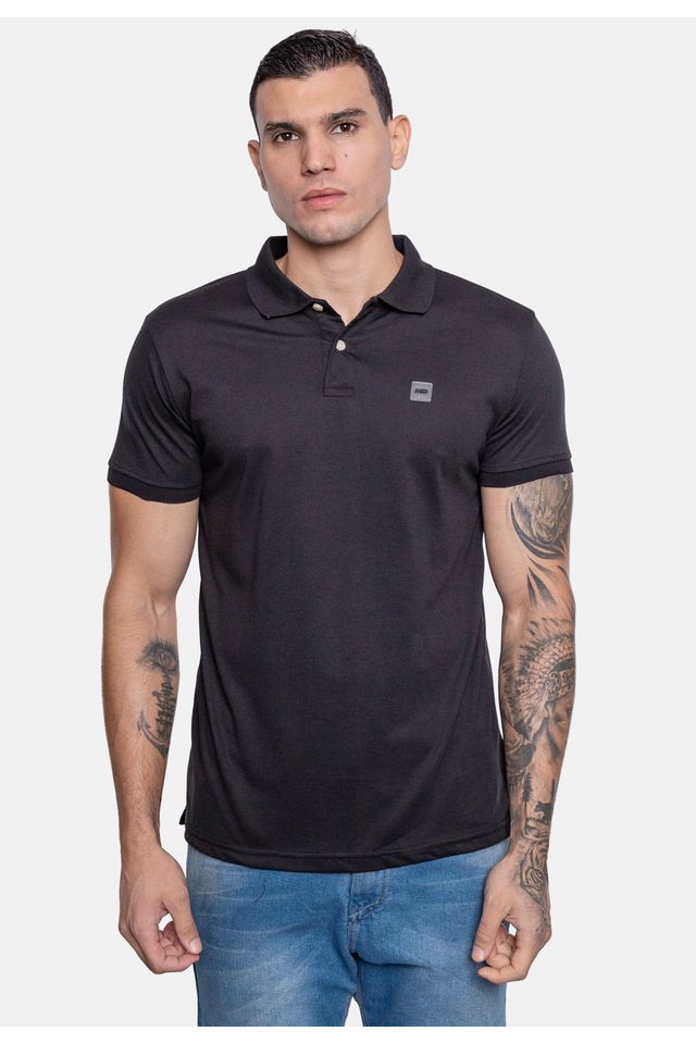 Camisa Polo HD Piquet Preta - P Camisa Polo HD Piquet Preta - P