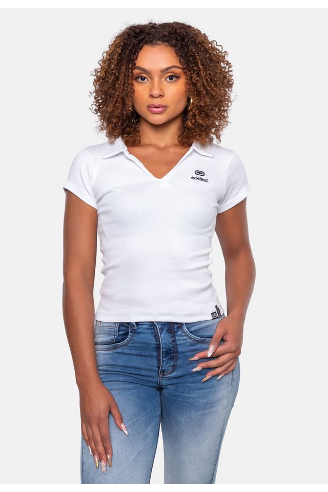 Camisa Polo Ecko Masculina Branca - GG Camisa Polo Ecko Masculina Branca - GG