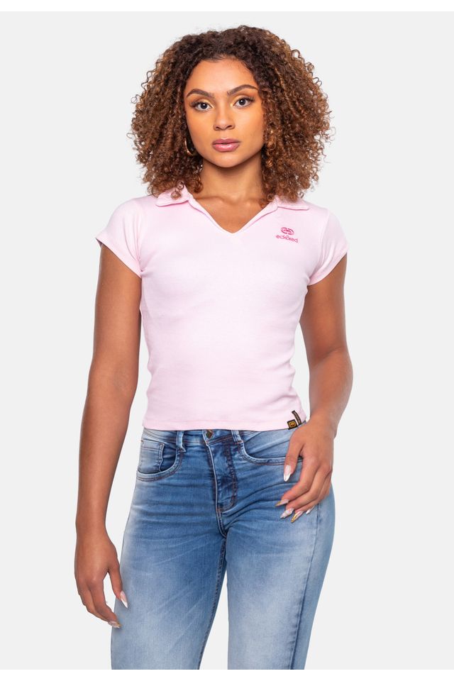 Camisa Polo Ecko Masculina Rosa - P