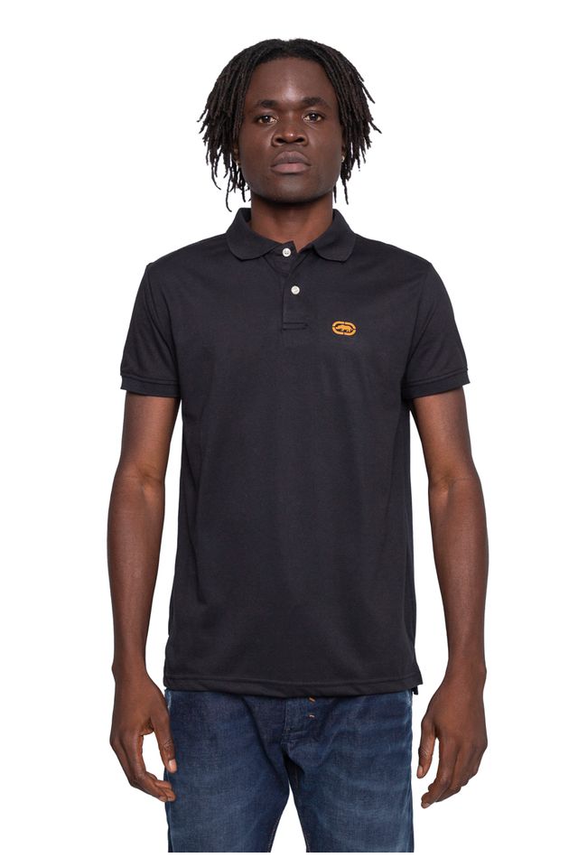 Camisa Polo Ecko Piquet Preta - P Camisa Polo Ecko Piquet Preta - P