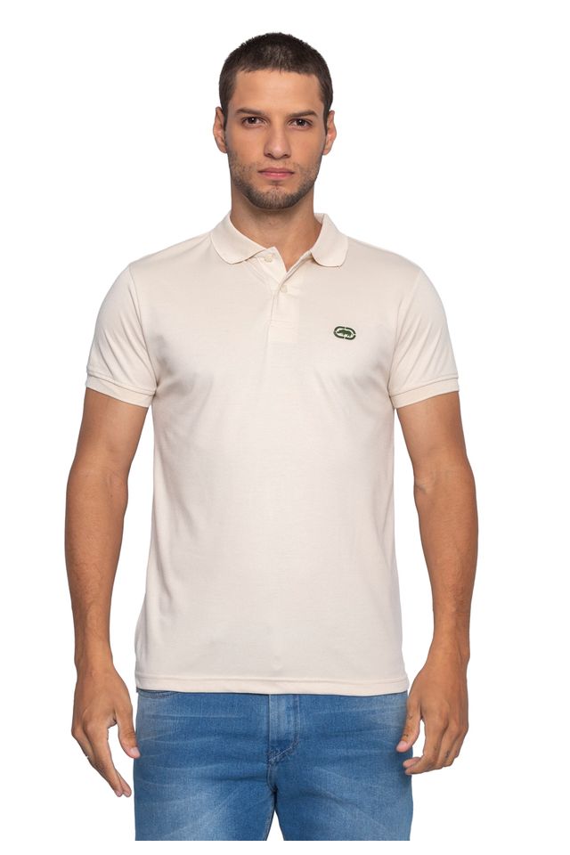 Camisa Polo Ecko Piquet Areia - P