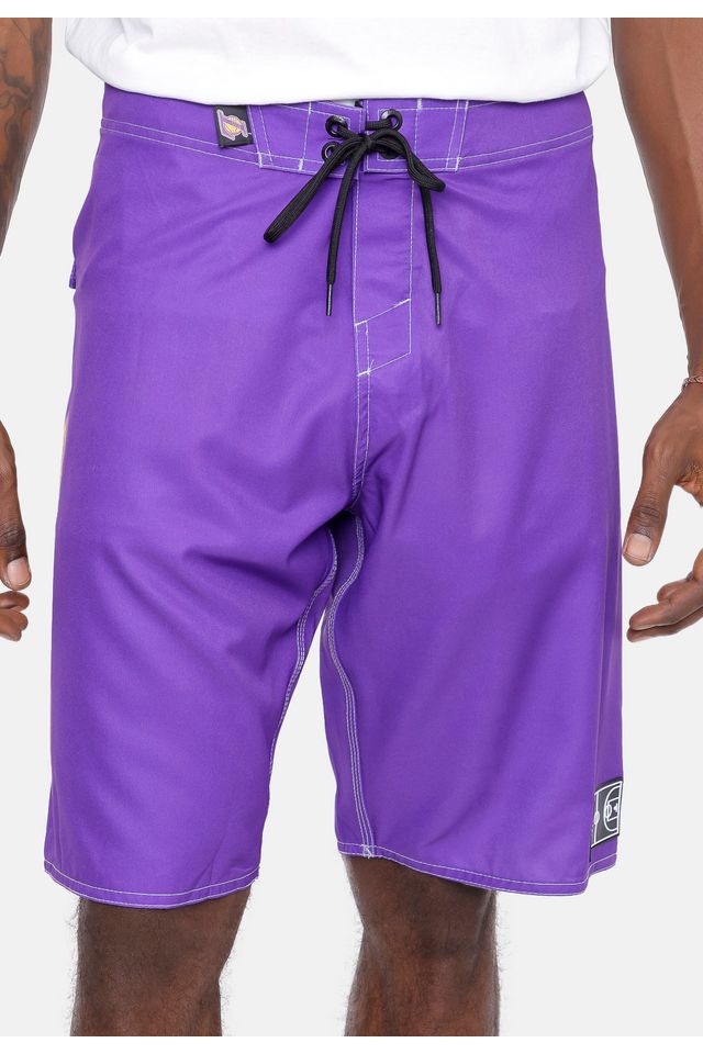 Boardshort NBA Blur Logo Los Angeles Lakers Roxa - 38