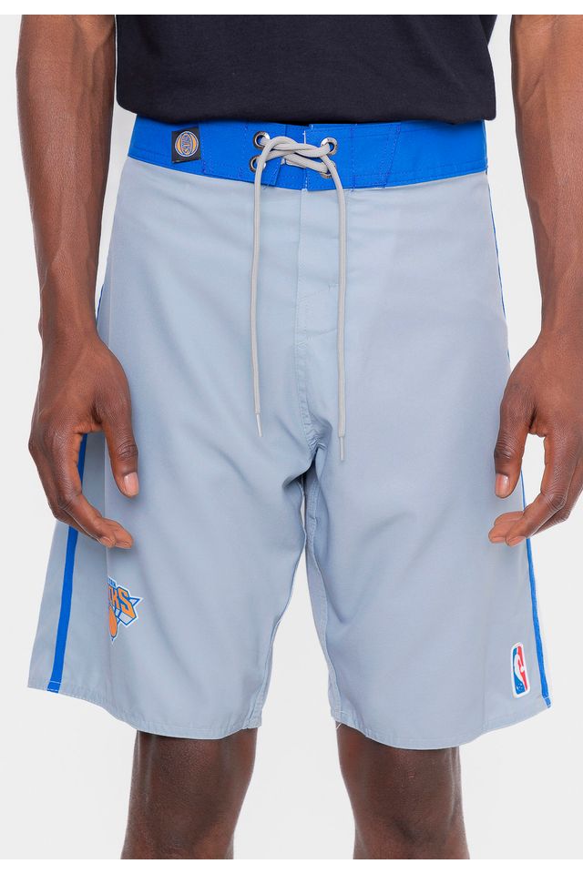 Boardshort NBA Logo Team New York Knicks Cinza - 38
