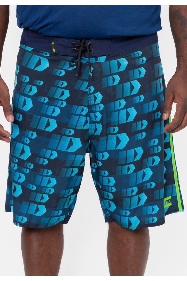 Boardshort HD Plus Size Sucess Azul Marinho - 50