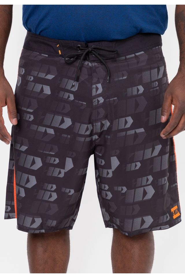 Boardshort HD Plus Size Sucess Preto - 50