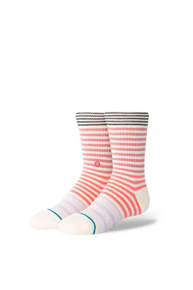 Meia Stance Sunshine Stripe Kids Branca - ÚNICO