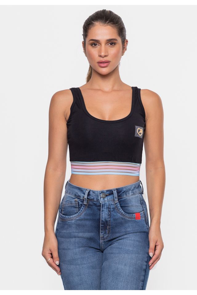 Top Ecko Feminino Sandy Preta - P