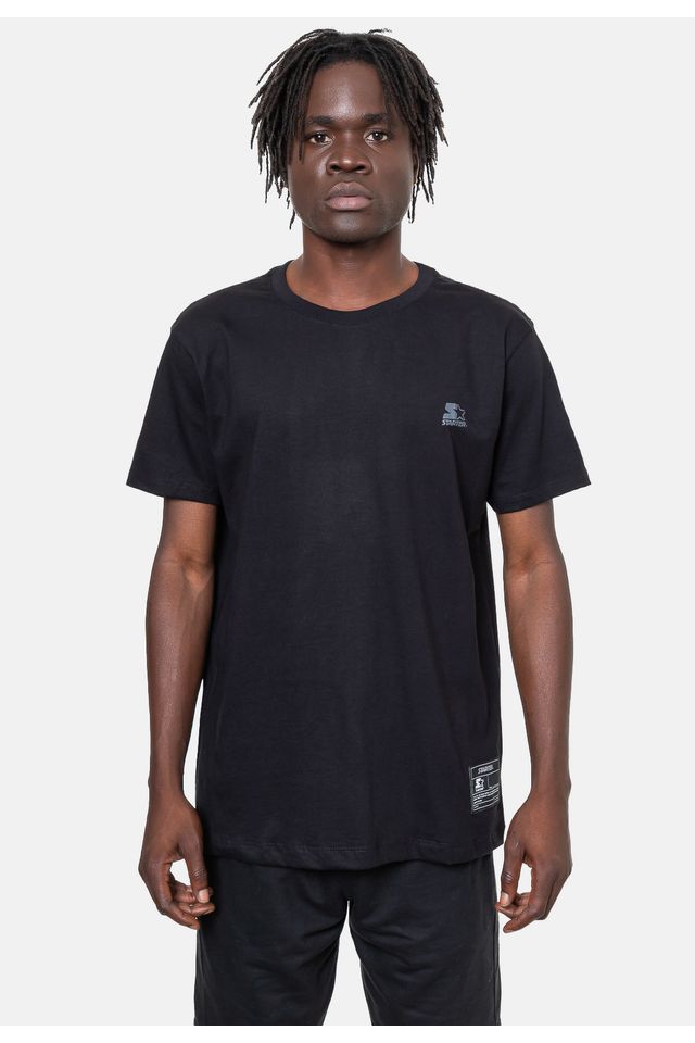 Camiseta Starter Estampada Preta - P Camiseta Starter Estampada Preta - P