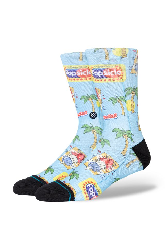 Meia Stance Collab Pops Crew Azul - ÚNICO