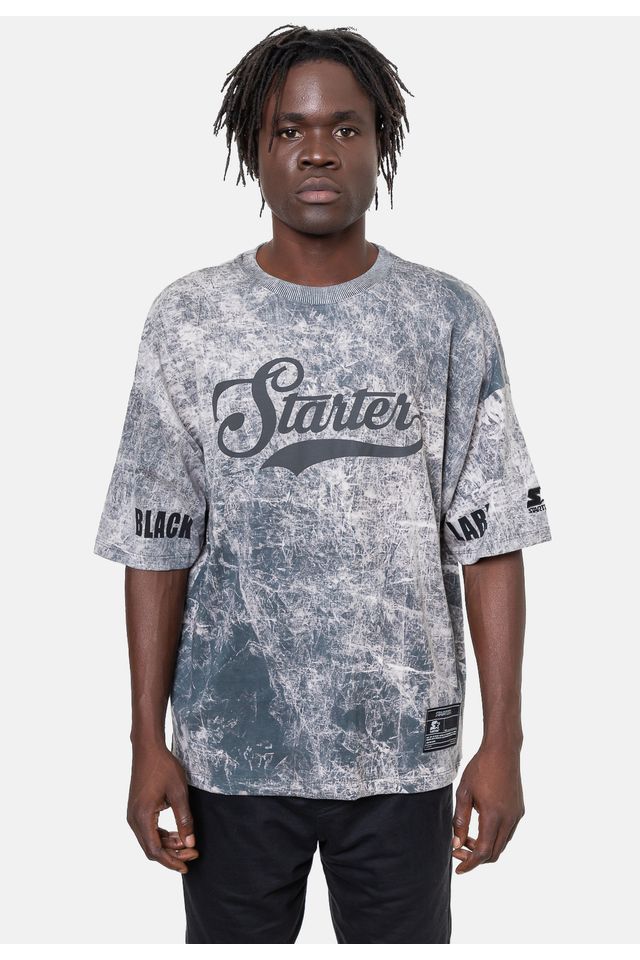 Camiseta Starter Oversize Especial Chumbo - P Camiseta Starter Oversize Especial Chumbo - P