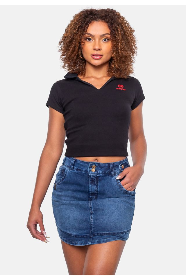 Saia Ecko Curta Azul - 36