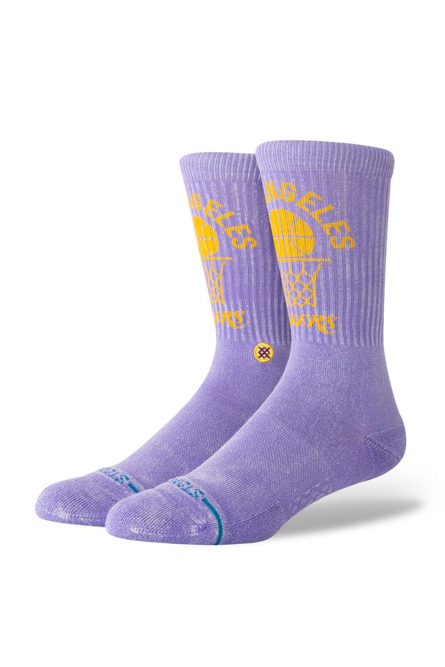 Meia Stance Vintage Los Angeles Lakers Roxa - ÚNICO
