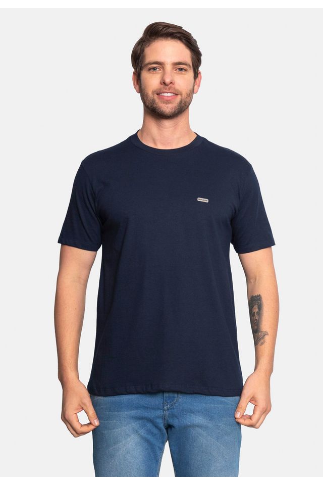 Camiseta Fatal Estampada Azul Marinho - P