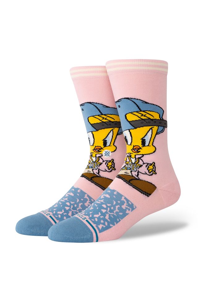 Meia Stance Tweety Pink - ÚNICO