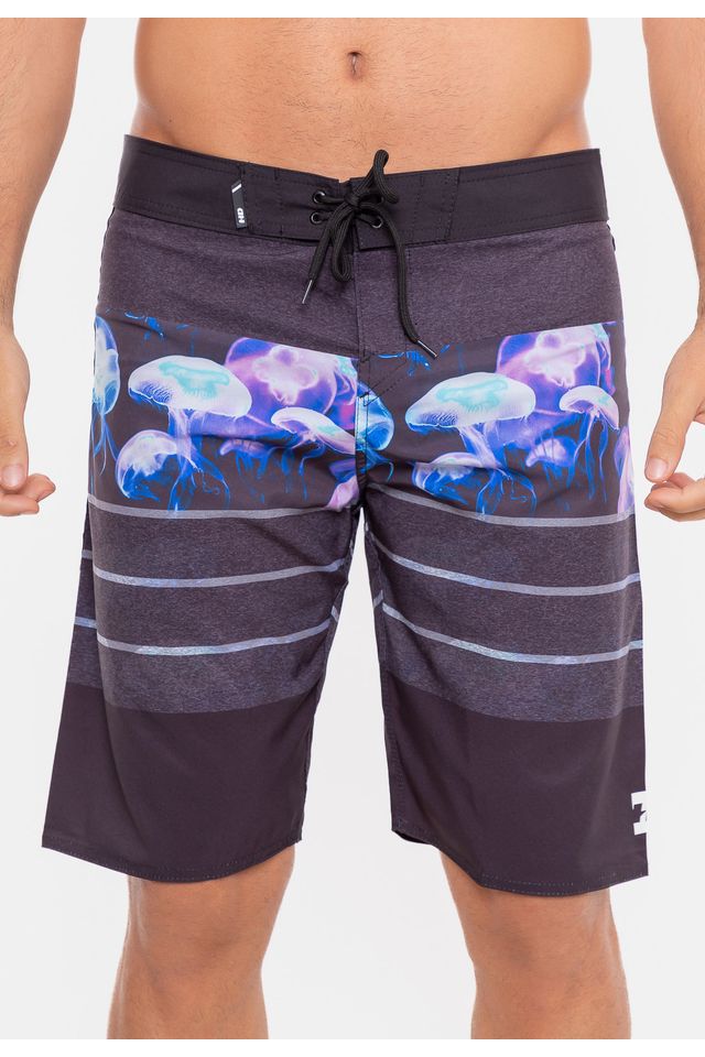 Boardshort HD Bioluminescen Preta - 38