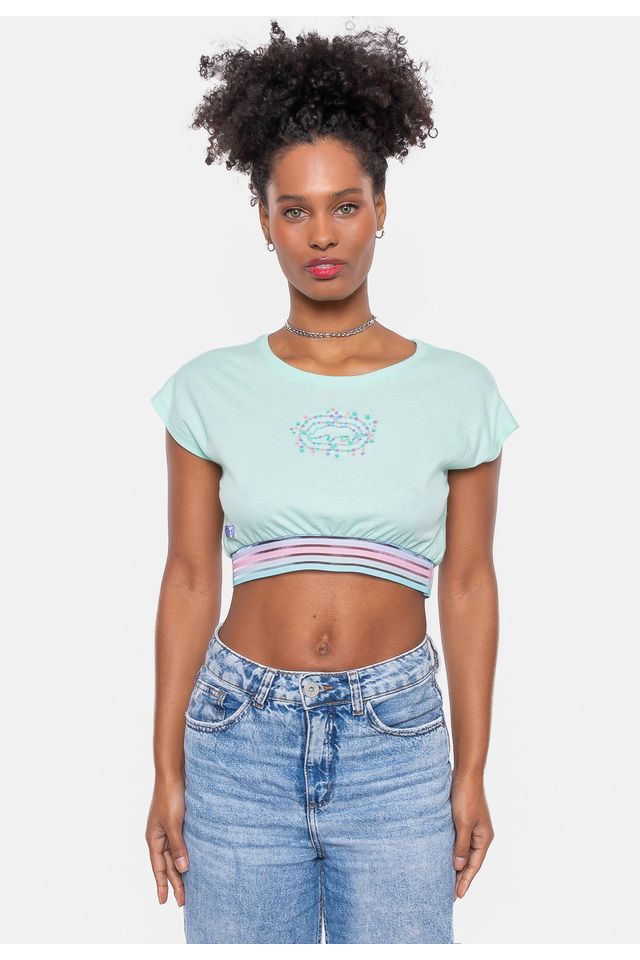 Cropped Ecko Feminina Elas Verde - P