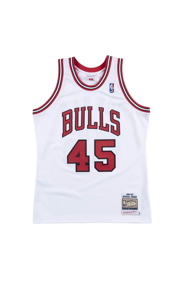 Regata Mitchell & Ness Authentic Jersey Chicago Bulls 1994-95 Michael Jordan Branca - S Regata Mitchell & Ness Authentic Jersey Chicago Bulls 1994-95 Michael Jordan Branca - S