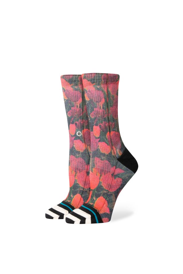 Meia Stance Riso Crew Preta - ÚNICO