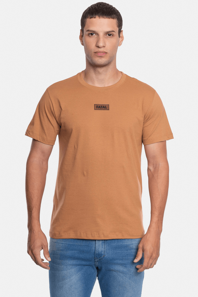 Camiseta Fatal Estampada Marrom - P Camiseta Fatal Estampada Marrom - P
