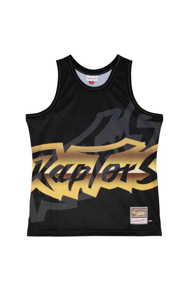 Regata Mitchell & Ness NBA Big Face 4.0 Fashion Tank Toronto Raptors Preta - P Regata Mitchell & Ness NBA Big Face 4.0 Fashion Tank Toronto Raptors Preta - P