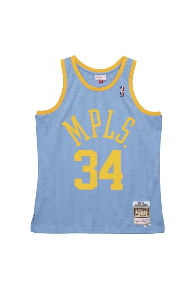 Regata Mitchell & Ness Swingman Jersey Los Angeles Lakers 2001-02 Shaquille O'Neal Azul - P