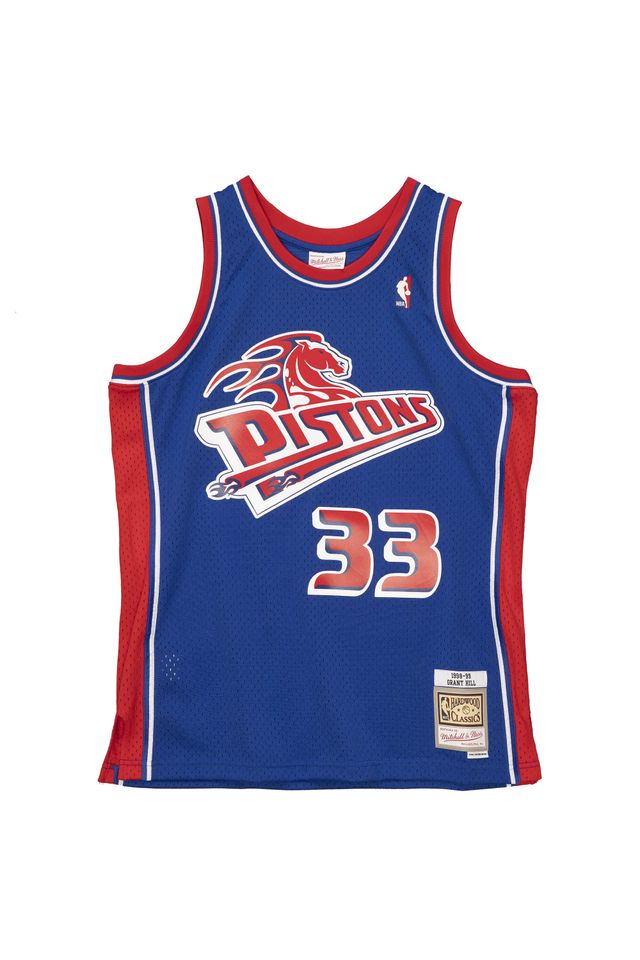 Regata Mitchell & Ness Swingman Jersey Detroit Pistons 1998-99 Grant Hill Azul Royal - P Regata Mitchell & Ness Swingman Jersey Detroit Pistons 1998-99 Grant Hill Azul Royal - P