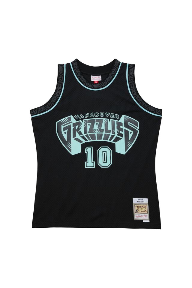 Regata Mitchell & Ness Glow In The Dark Swingman Jersey Vancouver Grizzlies 1998-99 Mike Bibby Preta - P