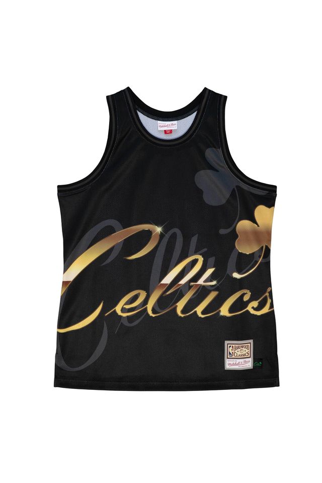 Regata Mitchell & Ness NBA Big Face 4.0 Fashion Tank Boston Celtics Preta - P Regata Mitchell & Ness NBA Big Face 4.0 Fashion Tank Boston Celtics Preta - P