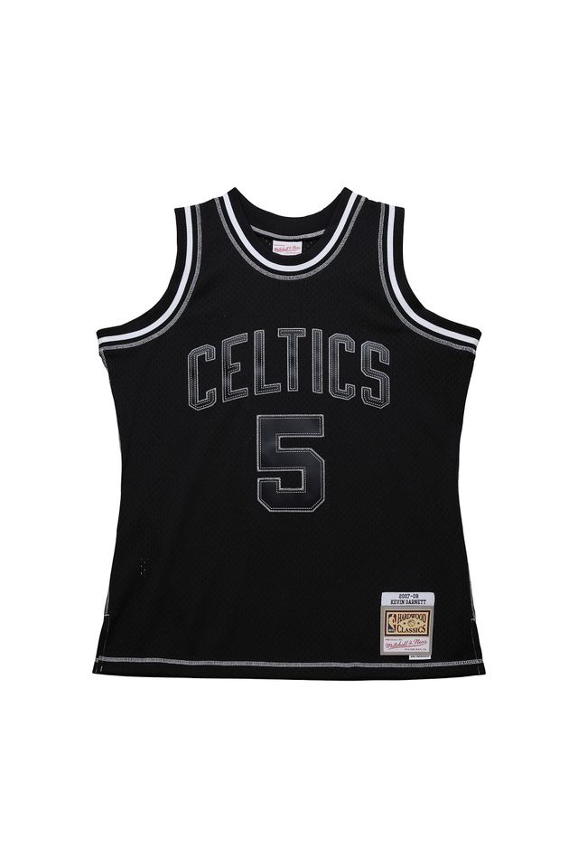 Regata Mitchell & Ness Contrast 2K Swingman Jersey Boston Celtics 2007-08 Kevin Garnett Preta - P