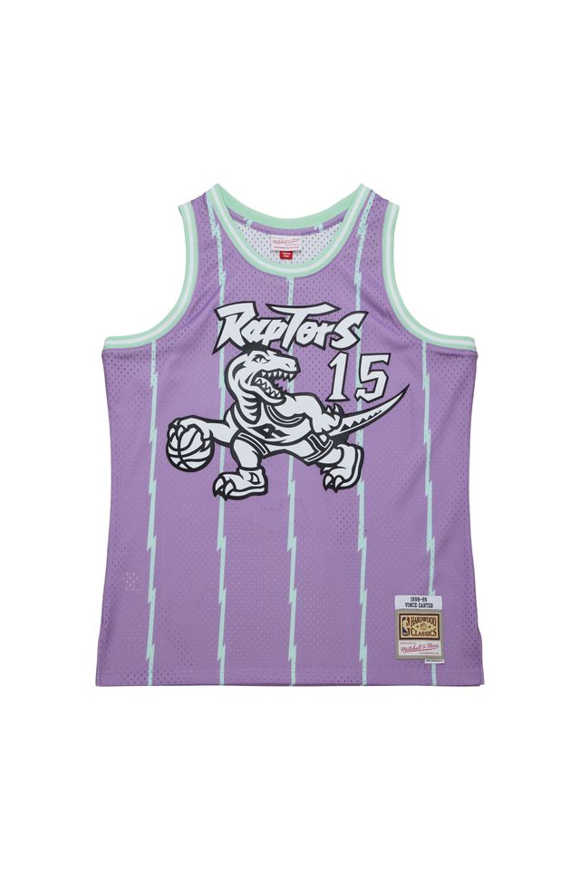 Regata Mitchell & Ness Pastel Swingman Jersey Toronto Raptos 1998-99 Vince Carter Roxa - P