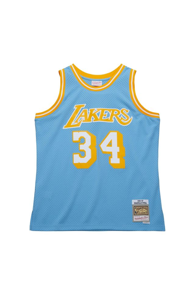 Regata Mitchell & Ness Swingman Jersey Los Angeles Lakers 1996-97 Shaquille O'Neal Azul Celeste - PP